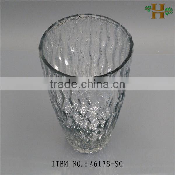 blown different colors glass vases for flower arrangement