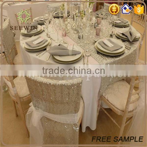 shining spandex sequin chair cover for bauquet/wedding