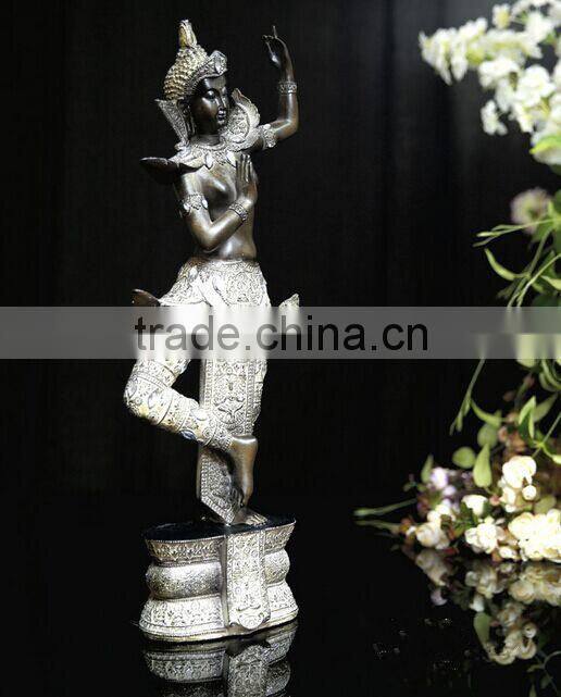 Southeast dancing antique resin bronze buddha statue