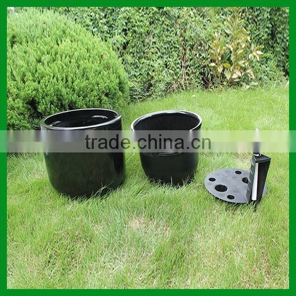 FO-330 Round Fiberglass Self Watering Flower Pots
