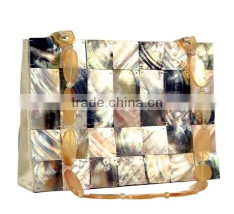 High quality best selling Bamboo Leaf Shell (Horn) Evening Bag from vietnam
