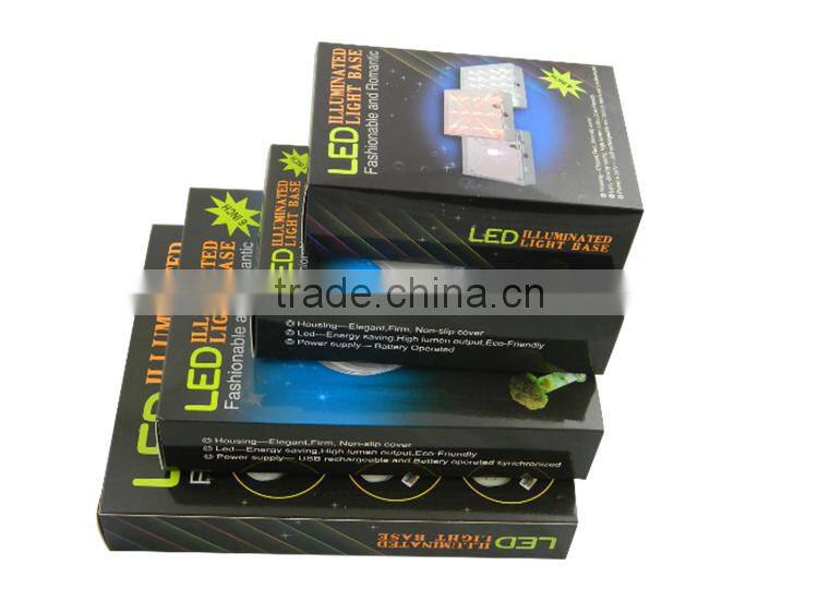 hotsales Cheap rechargeable wedding led light bases