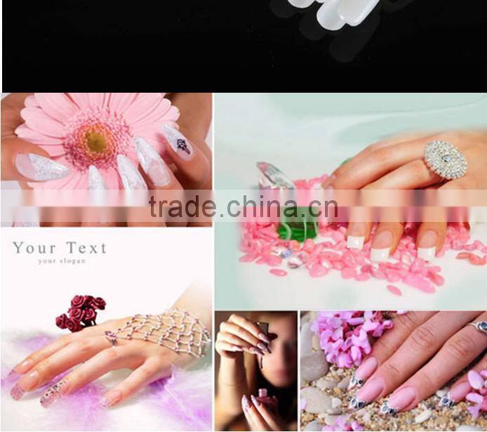 Nail salon display & practice platte nails 24tips --transparent