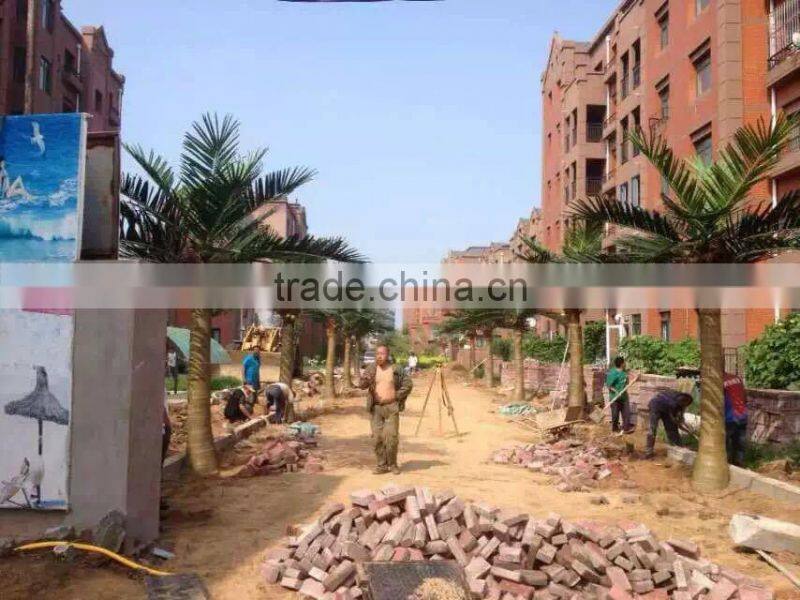 artificial palm tree for decoration china fake garden fiberglass tree decor