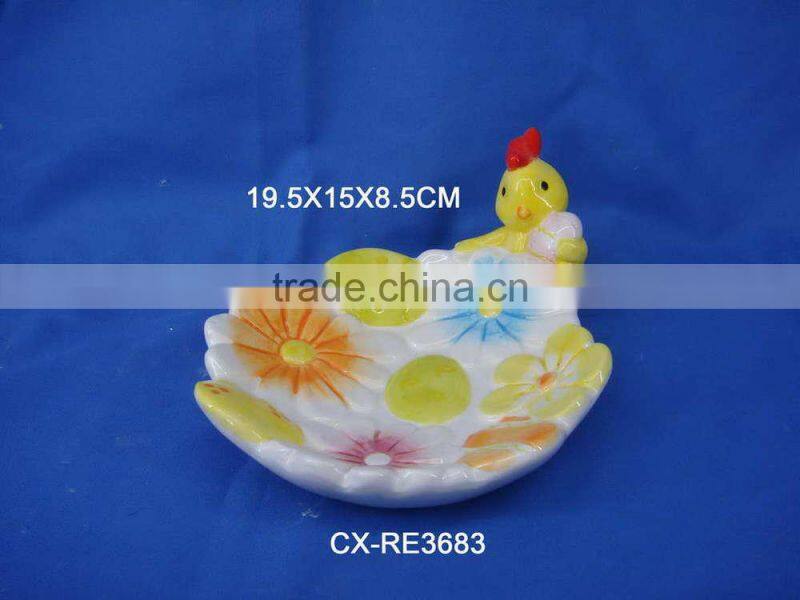 Ceramic easter bowl,chicken shape bowl