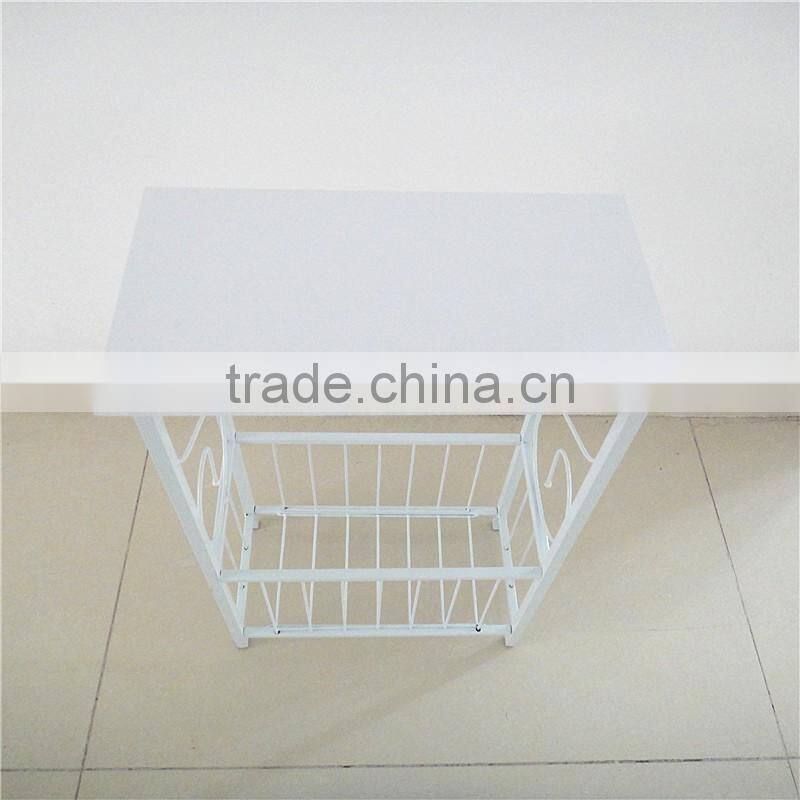 Scroll Design Bathroom Storage Table Magazine Table
