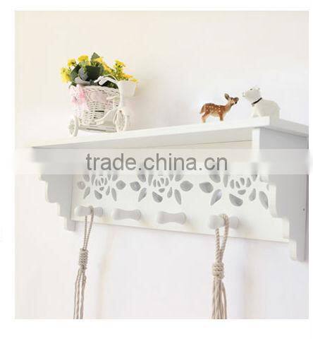 2015 popular butterfly wooden wall shelf