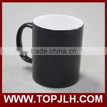 Popular design sublimation 11oz full color changing coffee cup