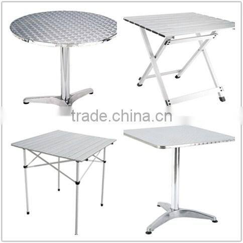 Outdoor camping aluminum small round table
