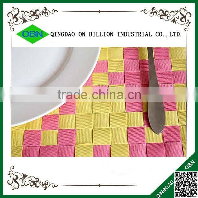 Modern design plastic pp woven table mat