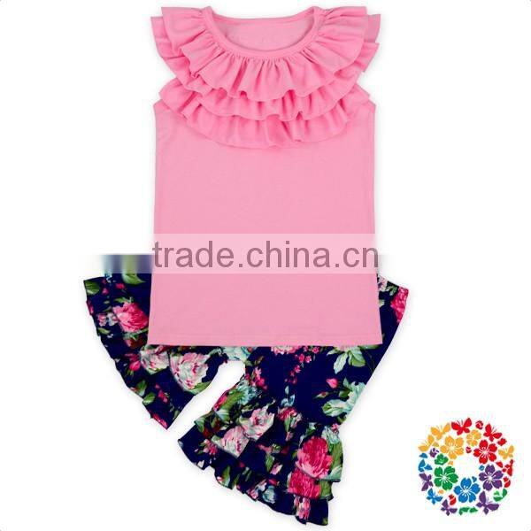 Wholesale Summer Girls Boutique Sandrals Zip Up Black Shoes Children