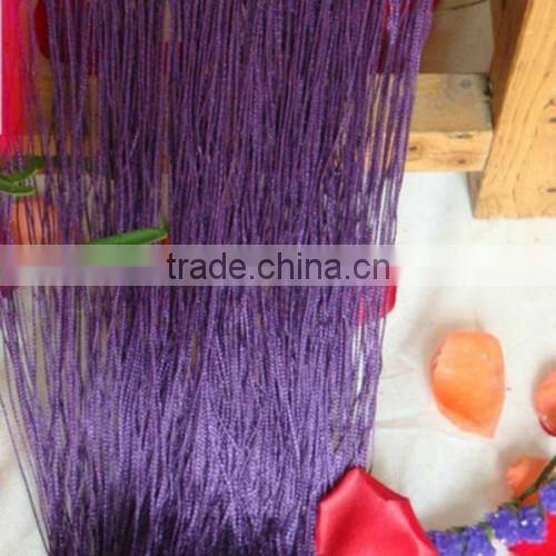 Fashion Purple Fringe Curtain With Cryustal Decoration