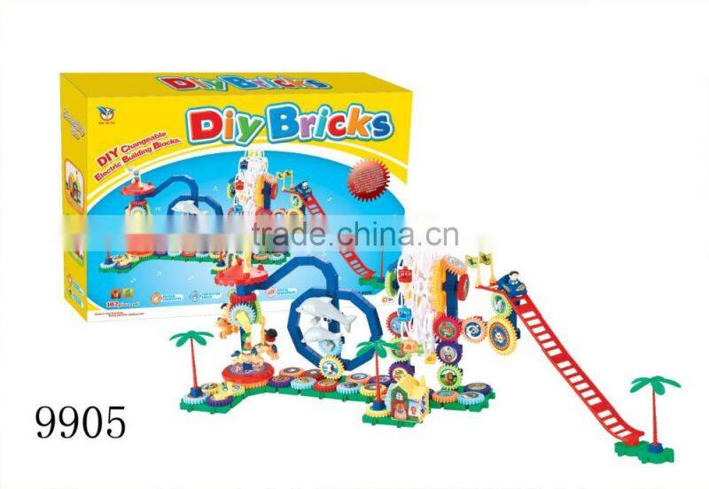 2015 Hottest block toys for kids cute toys plastic large building block with music