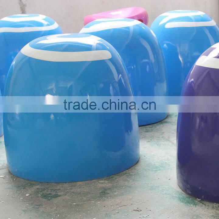 Outdoor fiberglass candy chair