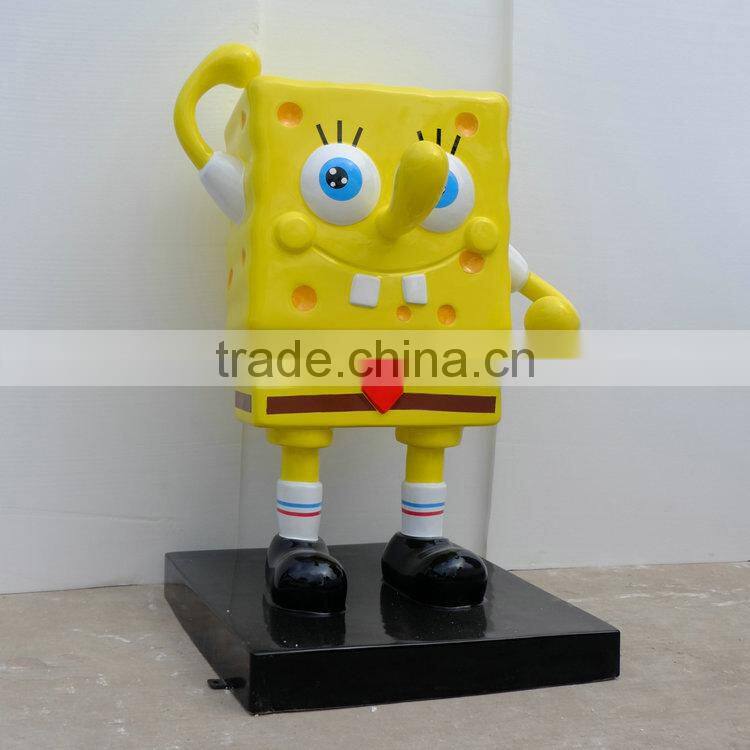 Fiberglass swob cartoon statue