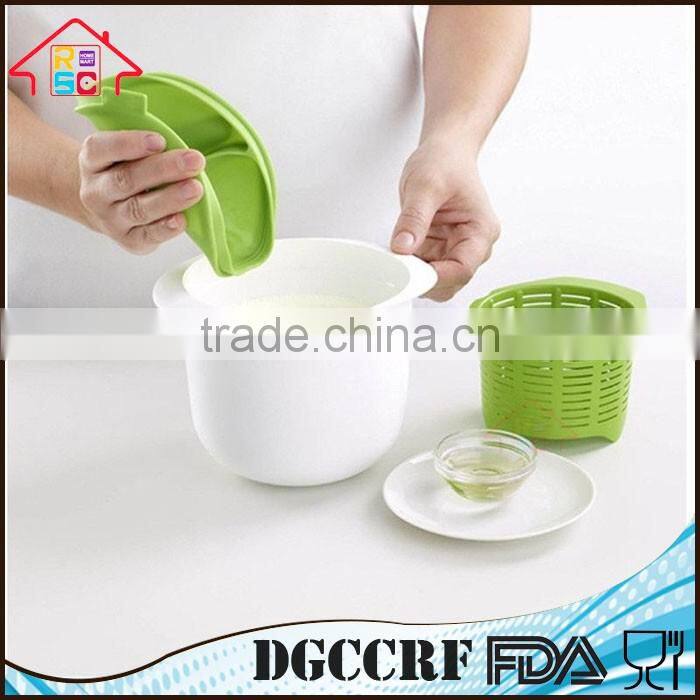 NBRSC Kitchen Cookware DIY Microwave Cheese Maker Contains Recipes Plastic Healthy For Making Cheese