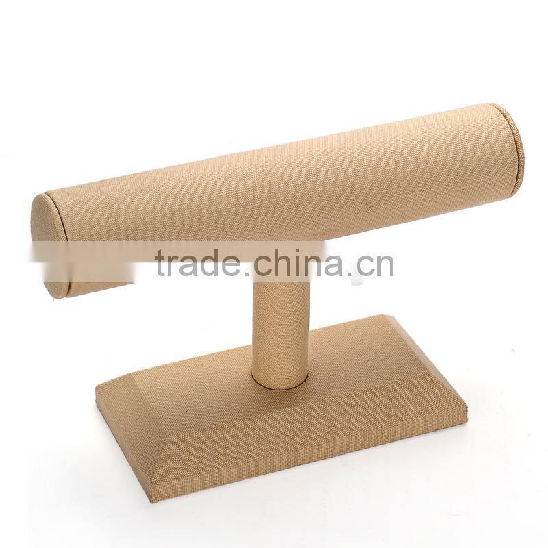 2015 new fashion colorful Velvet Single Layer T shape Bracelet Holder