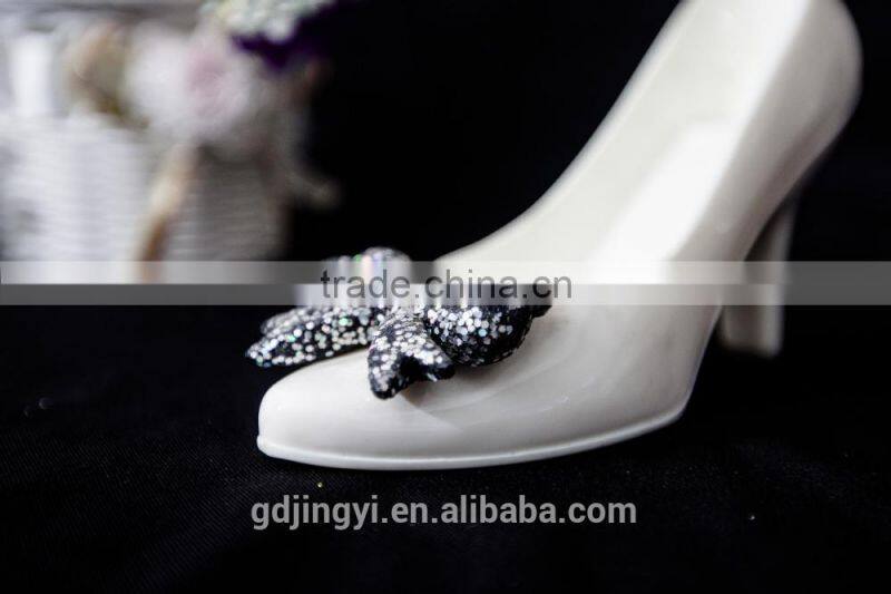 Acylic pure color craft heels shoes Wedding gift supplier