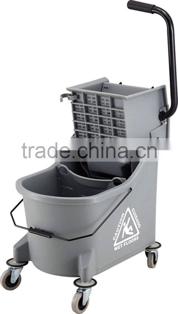 33L heavy duty industrial mop bucket with wheels