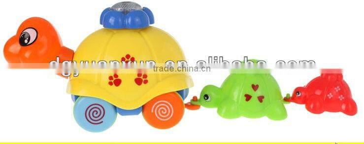 2014 newest design, colorful palstic funny toy for baby MUSIC TURTLE TOY FOR KIDS FROM DONGGUAN ICTI SUPPLIER