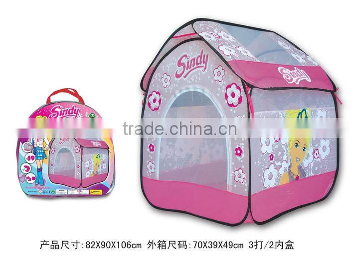oem accepted cartoon indoor play fun cloth mini tent for kids with EN71