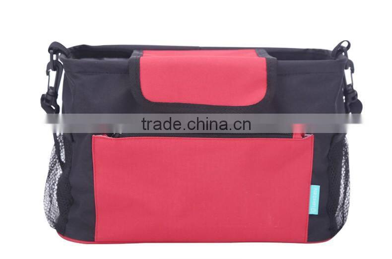 Polyester hanging troller baby organizer bag