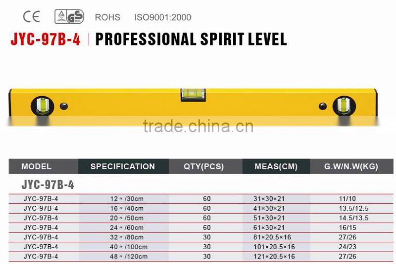 China export 3vials aluminum alloy and plastic parts spirit level