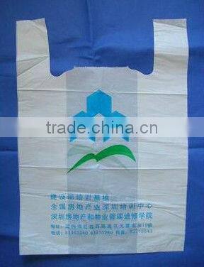 Environmental plastic T-shirt bag for shopping