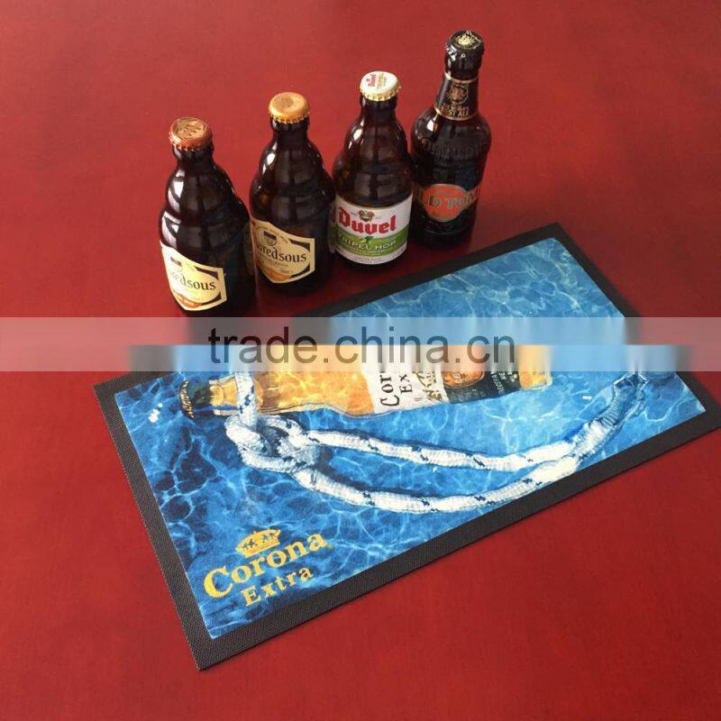 non woven fabric rubber bar mat beer bar runner