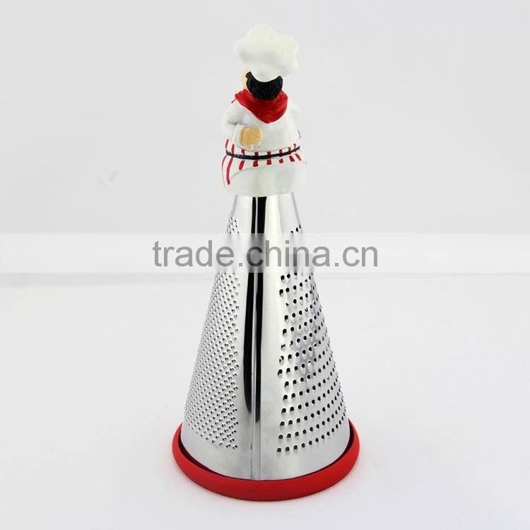 Promotion home deco multifuction chef statue 9inch zester grater