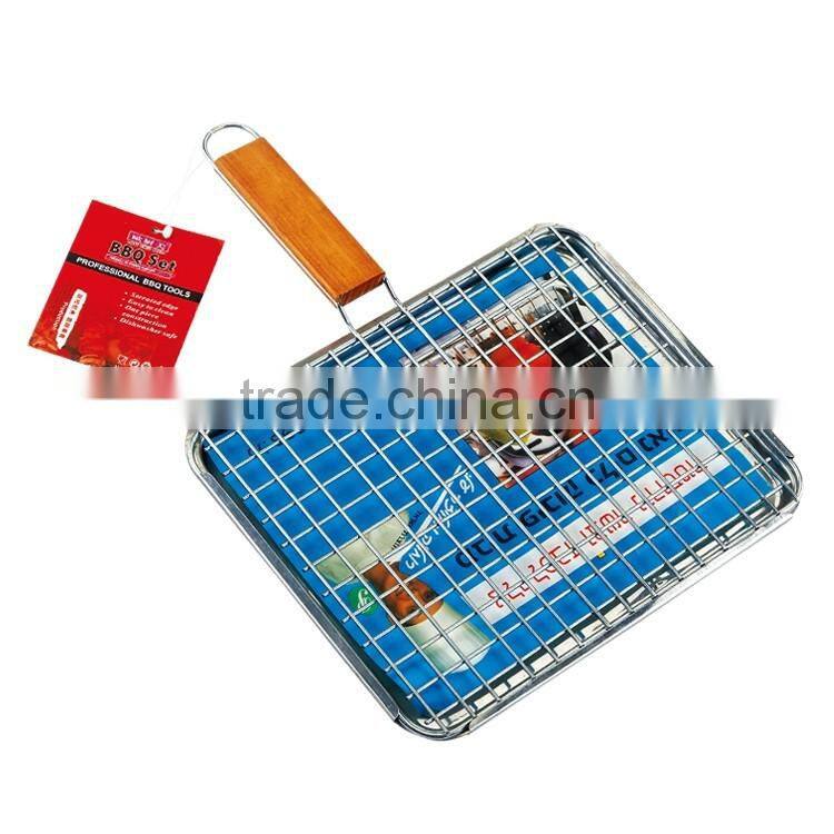 Grill short handle basket
