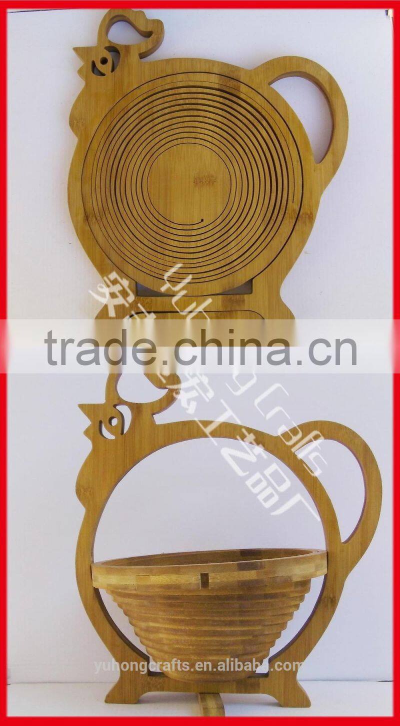 Folding fruit basket for promotion