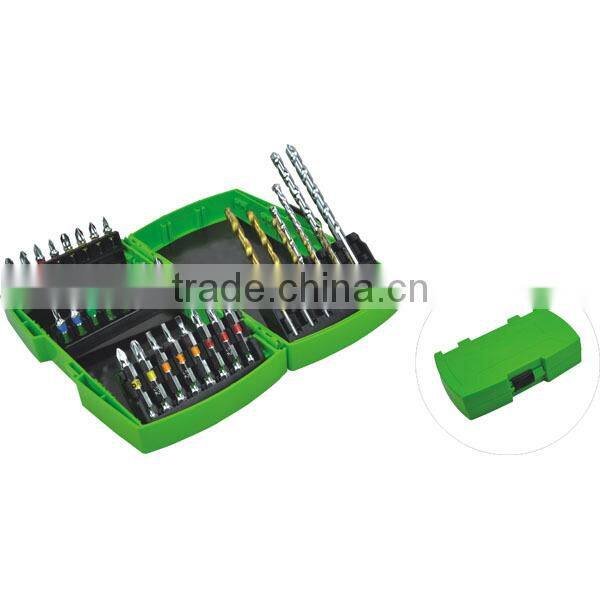 34pcs drill bits for metal and bit set