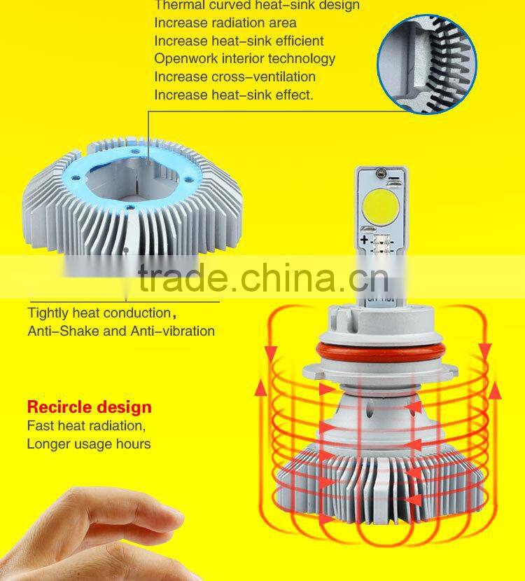 Auto LED 9007 head lamp high LM bulk light