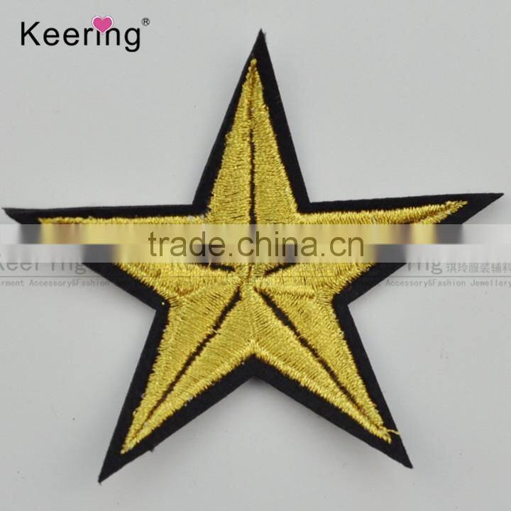Star small embroidery patches epaulet badge for garment accessory WEFA-028