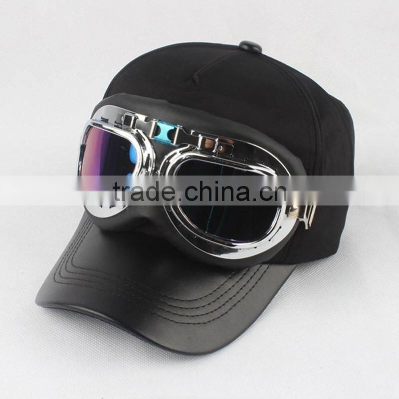 New Style Leather Brim Or Bill Glasses Cap