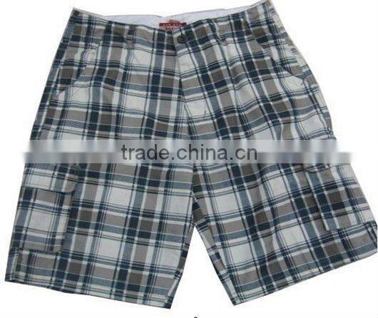 Latest mens summer check shorts man
