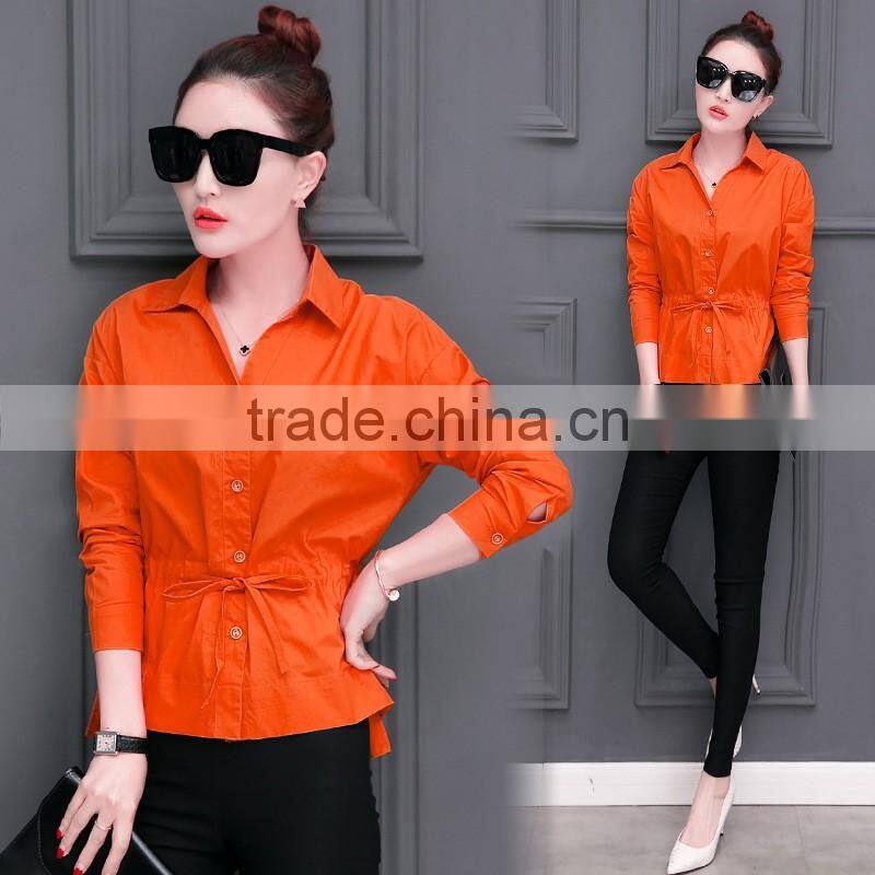 Womens Slim fit Stylish Dress Long Sleeve Lady Blouse