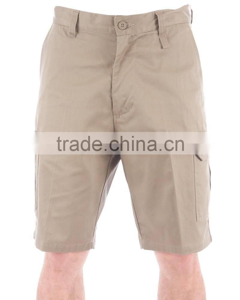 100% Cotton Preshrunk Drill khaki workwear shorts mens Cool Light Weight Utility mens cargo Short