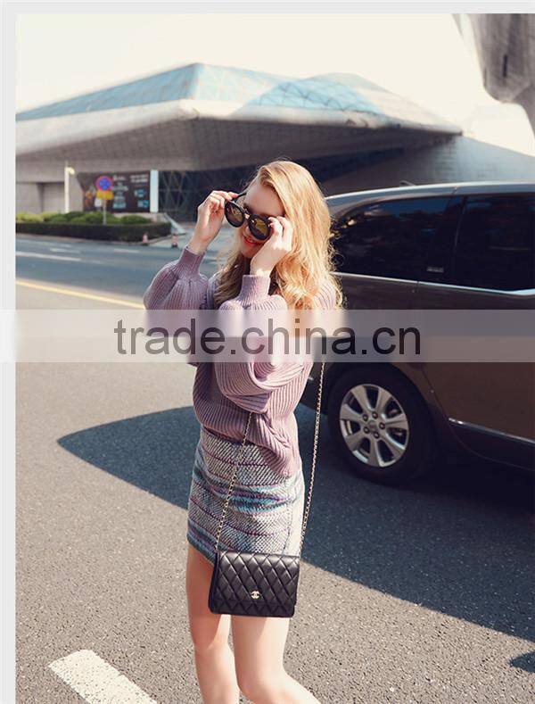 fashion woman woolen knitted sweater designs for ladies