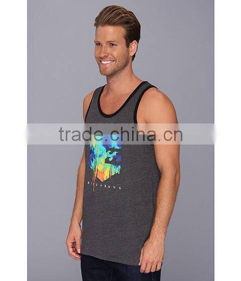 Screen Printing Logo Men Custom Muscle Tank Top Wholesale