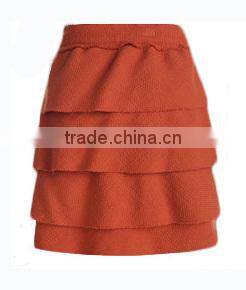 girl/lady elegant wool tight long tiered skirts for office lady