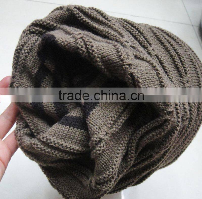 Fashion most popular crochet acrylic winter men cap