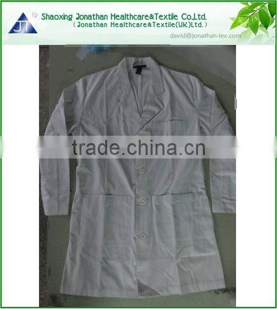 Jonathan unisex's 38 inch notched collar lab coat