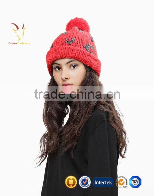 Custom Cute Womens Winter Hats Knit Beanie