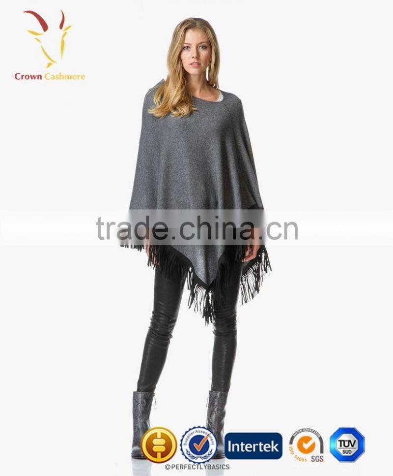 Women Fashion Wool Knitted Poncho Hand Knitted Poncho