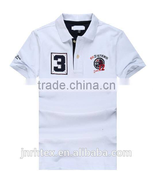 Trade Assurance Advertising Promotion Embroidery Polo Logo T Shirt