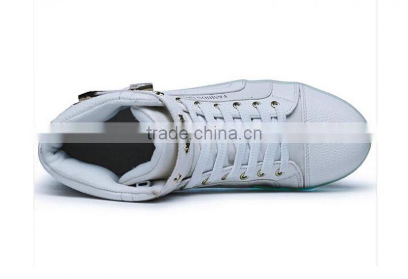 2016 New High Light UP Shoes Mens Shoes Led Schoenen Women Casual Men Luminous Shoes