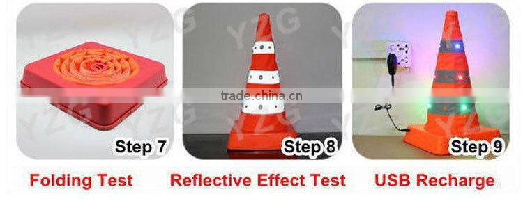 collapsible portable safety orange foldable traffic cone