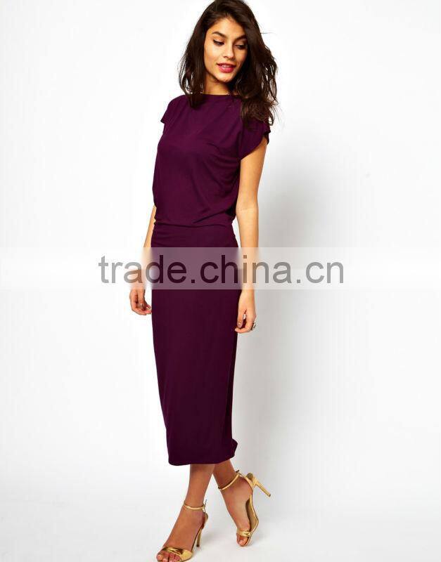 Midi Dress With Deep V Back